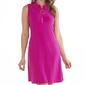 Womens MSK Sleeveless Collared Half Zip Solid ITY A-Line Dress - image 3