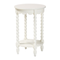 Baxton Studio Sally Round Nightstand with Bamboo Inspired Legs - image 1