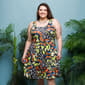 Plus Size 24/7 Comfort Apparel Butterfly Tank Swing Dress - image 5
