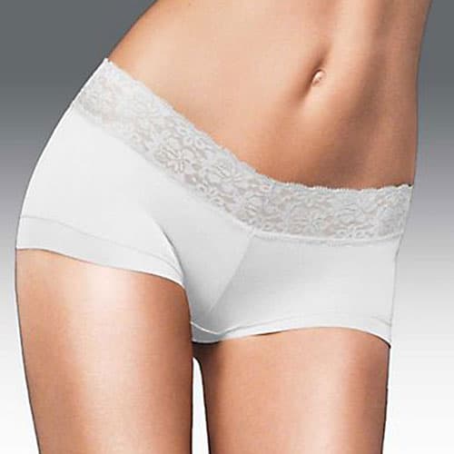 Womens Maidenform&#174; Cotton & Lace Boyshort Panties 40859