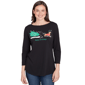 Plus Size Ruby Rd. Must Haves Ii Happy Howlidays Knit Top - image 1
