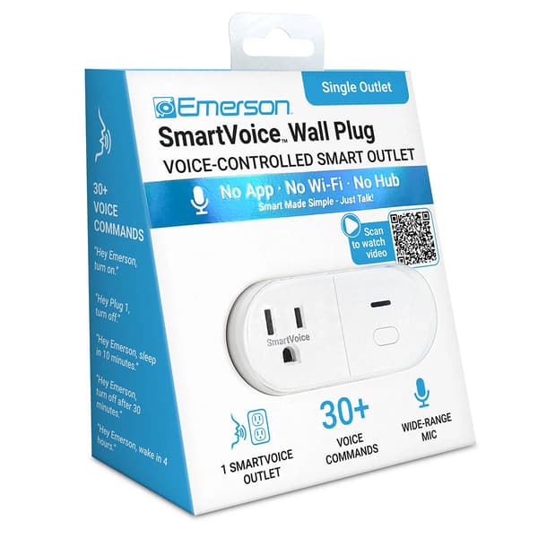 Emerson Smartvoice Single Outlet Plug