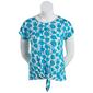 Petite Architect&#40;R&#41; Short Sleeve Tie Front Floral Tee - image 1