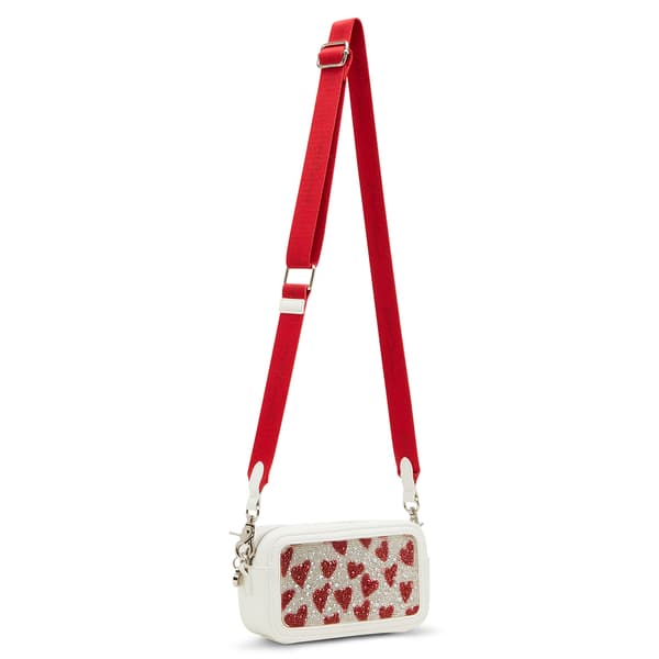 Betsey Johnson Rhinestone Hearts Camera Bag
