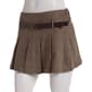 Juniors Hunter & Brown Pleated Plaid Skirt with Belt - image 1