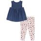 Baby Girl &#40;12-24M&#41; Tommy Hilfiger Chambray Tunic & Floral Capris - image 2