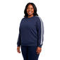 Plus Size Mountain Ridge Long Sleeve Double Stripe Sweatshirt - image 1