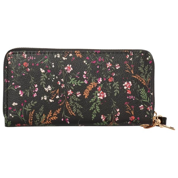 Womens Gloria Vanderbilt Autumn Floral Large Zip Around Wallet