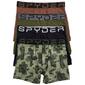 Mens Spyder 4pk. Nylon Mesh Boxer Briefs - Black/Green Camo - image 1