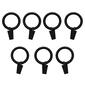 Clip Rings for 5/8-3/4in. Curtain Rod - Black - image 1