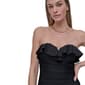Womens DKNY Solid Ruffled Bandeau One Piece Swimsuit - image 6
