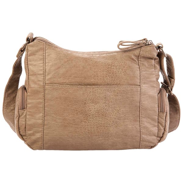 Bueno Croc Washed Hobo