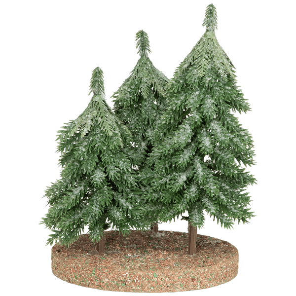 Northlight Icy Downswept Pine Trio of Trees Christmas Décor