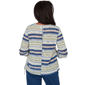 Petite Alfred Dunner Indigo Girls Splice Stripe Sweater - image 2