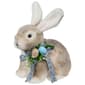 Northlight Seasonal Plush Rabbit with Blue Bow Easter Figurine - image 1