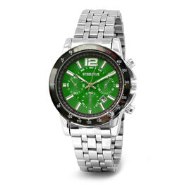 Mens Steeltime Green Gunmetal Watch - B80-207-W