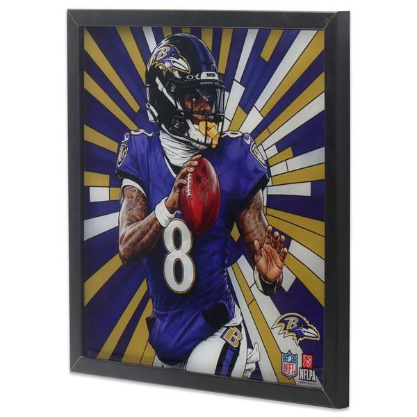 Open Road Ravens Jackson Acrylic Framed Wall Decor