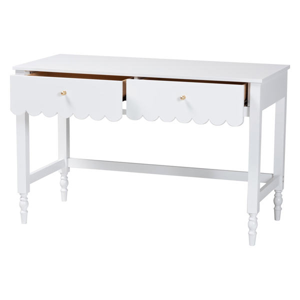 Baxton Studio Roni Writing Desk with Drawers