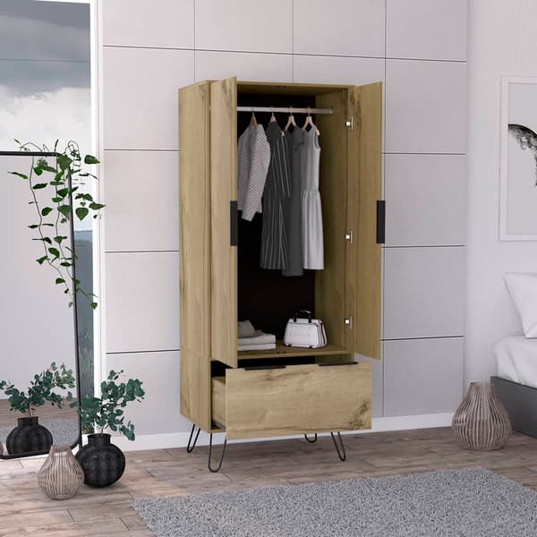 FM FURNITURE Camerun Light Oak Closet