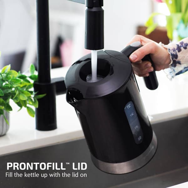 Ovente 1.8 Liter Electric Kettle w/ ProntoFill™ Lid - Black