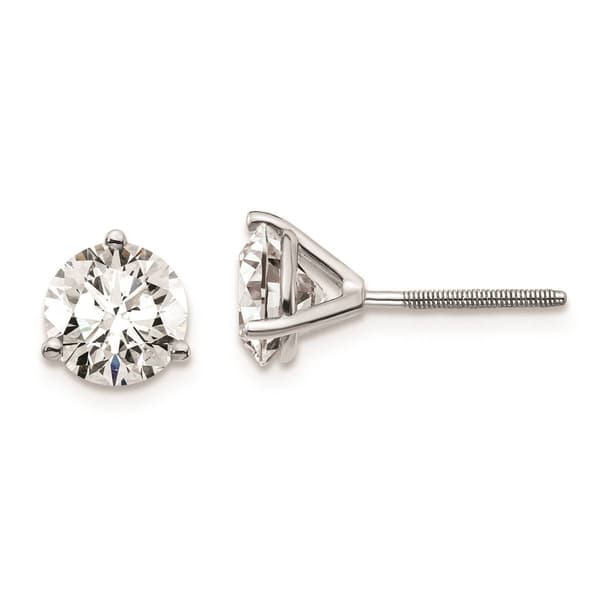 Pure Fire 14kt. White Gold Screwback 2ctw. Diamond Stud Earrings - image 