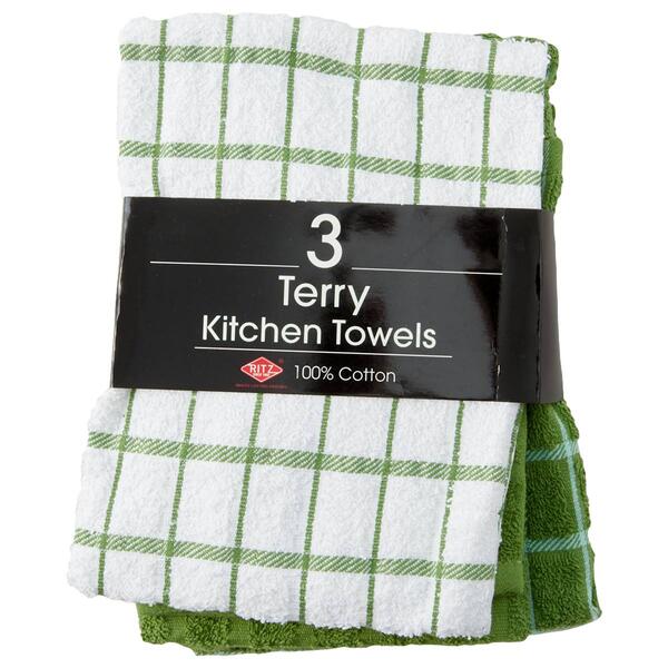 Ritz 3pk. Terry Kitchen Towels - image 
