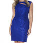 Womens Connected Apparel Sleeveless Sequin Lace Sheath Dress - image 3