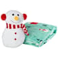 Holiday Home Snowman Throw with Pillow Combo - image 1