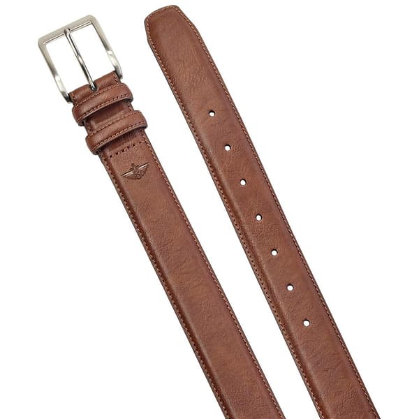 Mens Big & Tall Dockers&#40;R&#41; Big Logo Stitch Belt - Brown - image 