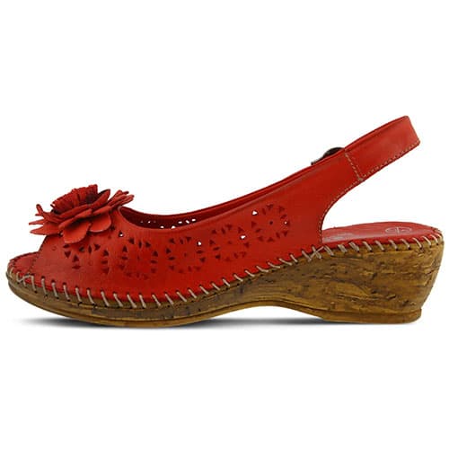 Womens Spring Step Belford Slingback Sandals – Red