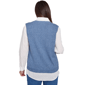 Petite Alfred Dunner Lake Victoria Vest Two In One Sweater - image 2