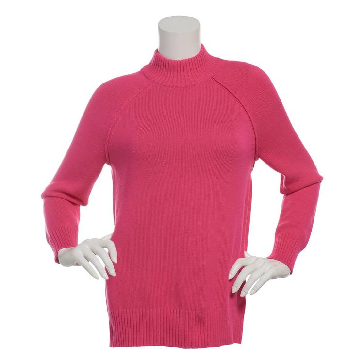 Womens 89th & Madison Perfect Solid Mock Neck Sweater