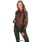 Plus Size Sebby Faux Leather Scuba Motorcycle Jacket - image 2