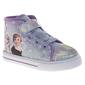 Little Girls Disney Frozen Anna and Elsa High-Top Sneakers - image 1