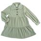 Girls &#40;4-6x&#41; One Step Up Long Sleeve Woven Collar Tiered Dress - image 1