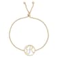 Accents by Gianni Argento Diamond Plated Initial R Gold Bracelet - image 1
