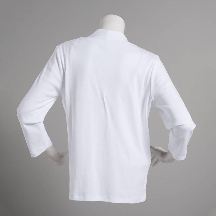 Petite Hasting & Smith 3/4 Sleeve Seamed Front V-Neck Tee