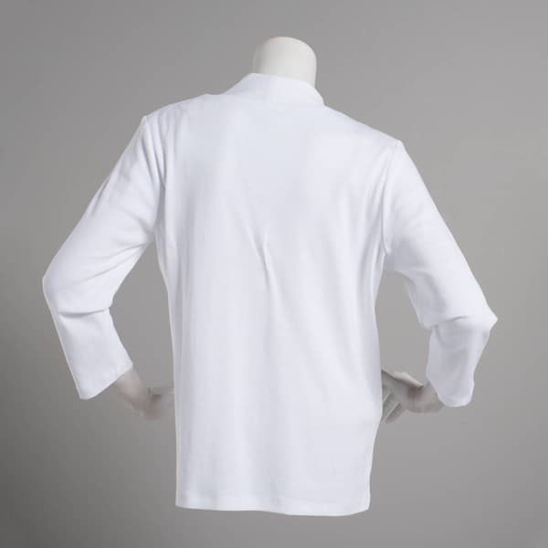 Petite Hasting & Smith 3/4 Sleeve Seamed Front V-Neck Tee