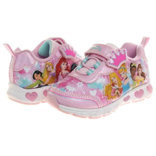 Little Girls Disney Princesses Light-Up Fashion Sneakers
