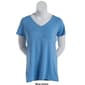 Juniors Plus Aveto Short Sleeve V-Neck Basic Tee - image 7