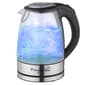 MegaChef 1.7L Glass & Stainless Steel Electric Tea Kettle - image 1