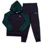 Boys (8-20) Puma(R) 2pc. Color Block Cotton Pullover Set - New Navy - image 1