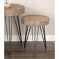 9th & Pike® Brown Wood and Metal Modern Accent Table - image 4