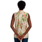 Petite Kasper Sleeveless Tie Neck Abstract Floral Blouse - image 2