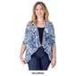 Womens 24/7 Comfort Apparel Geometric Open Cardigan - image 4
