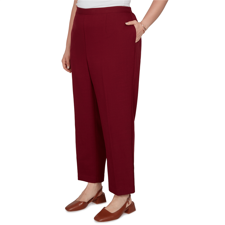 Plus Size Alfred Dunner Union Square Pull On Pants - Short Length