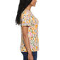 Womens Rafaella&#174; Fruit Dot Lace Trim Tee - image 4
