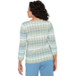 Petite Alfred Dunner St. Augustine Wavy Stripe Pointelle Sweater - image 2