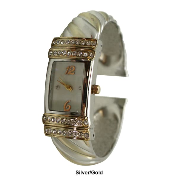 Womens Olivia Pratt™ Square Face Bangle Women Watch - A918308