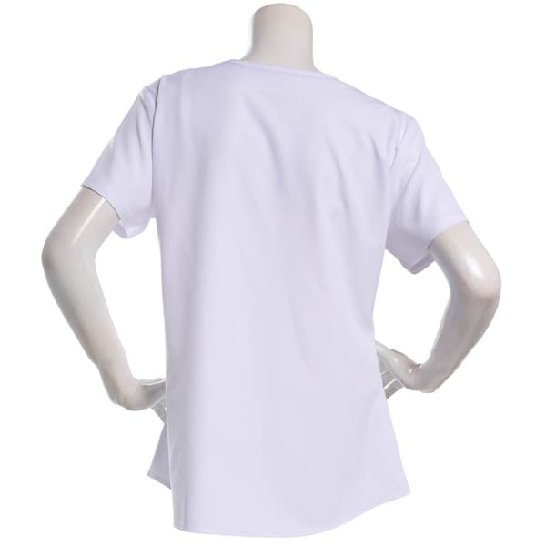 Womens Skechers Short Sleeve V-Neck Scrub Top with 3 Pockets